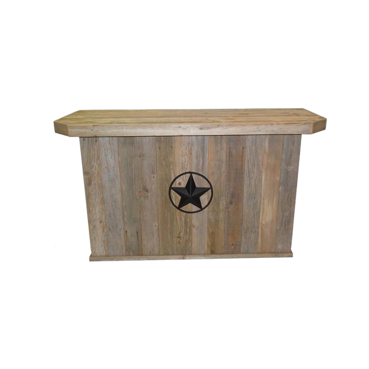 Outdoor Bar - Double - Star w/ Rope - Black