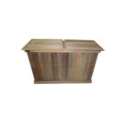 Rustic Double Trash Can