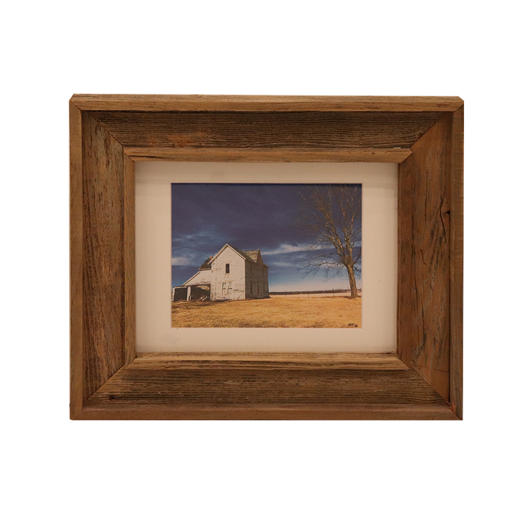 Wooden Double Frame Matte Image White House