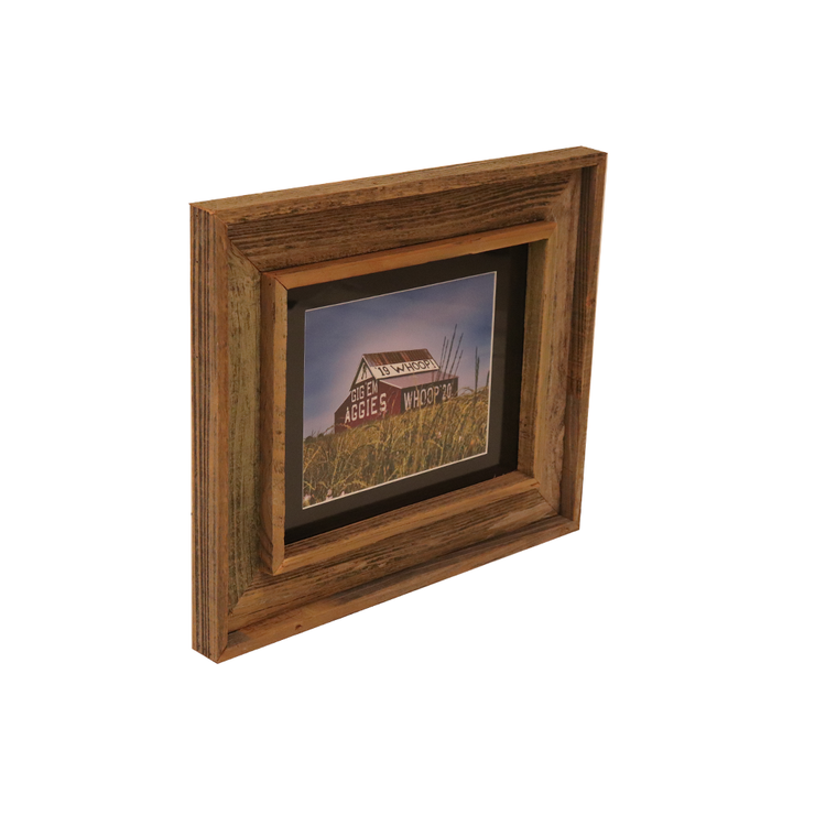 Wooden Double Frame Matte Image Aggies