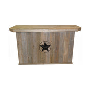 Outdoor Bar - Double - Star w/ Barbed Wire - Black